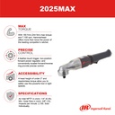 2025MAX Clé à chocs renvoi d'angle carré 1/2'' Ingersoll Rand