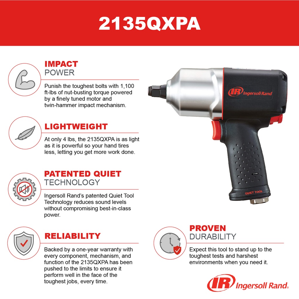 2135QXPA Clé à chocs 1/2'' Ingersoll Rand