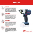 W5153-K22B-EU Clé à chocs sans fil 1/2'' 20V Ingersoll Rand