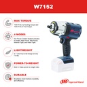 W7152 Clé à chocs sans fil 1/2'' 2040 Nm Ingersoll Rand (outil seul)
