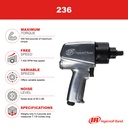236 Clé à chocs 1/2'' 610 Nm Ingersoll Rand