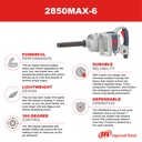 2850 Max-6 Clé à chocs 1'' Ingersoll Rand