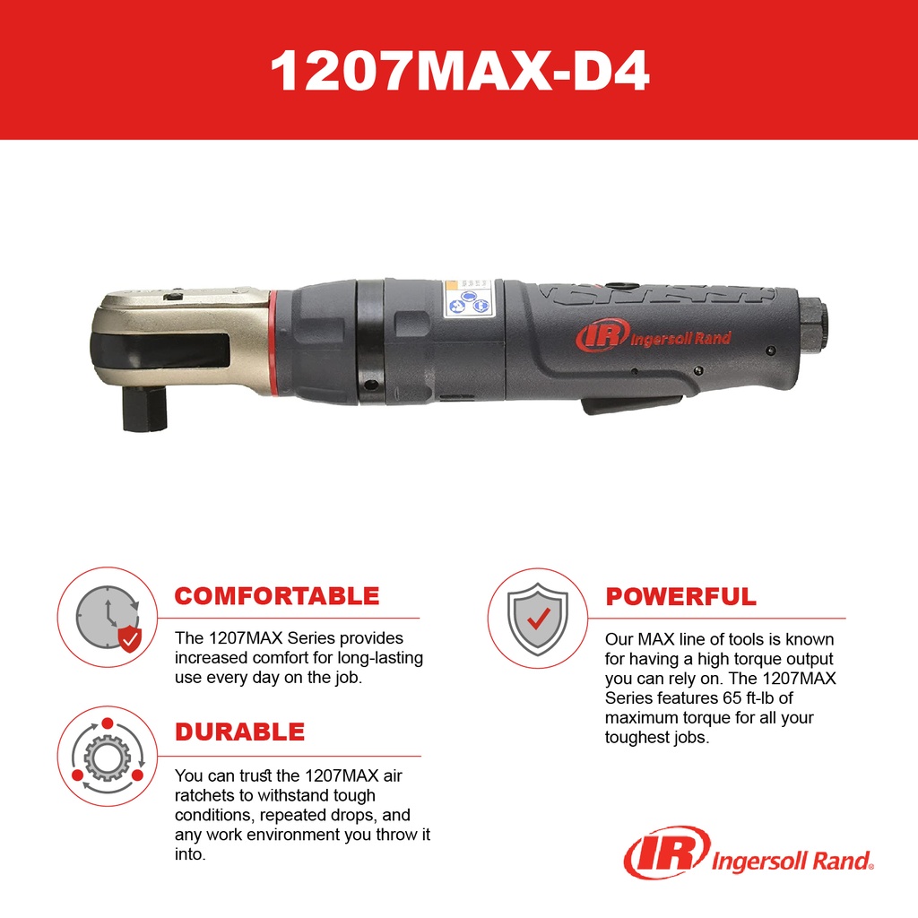 1207MAX-D4 Clé à rochets carré 1/2'' Ingersoll Rand