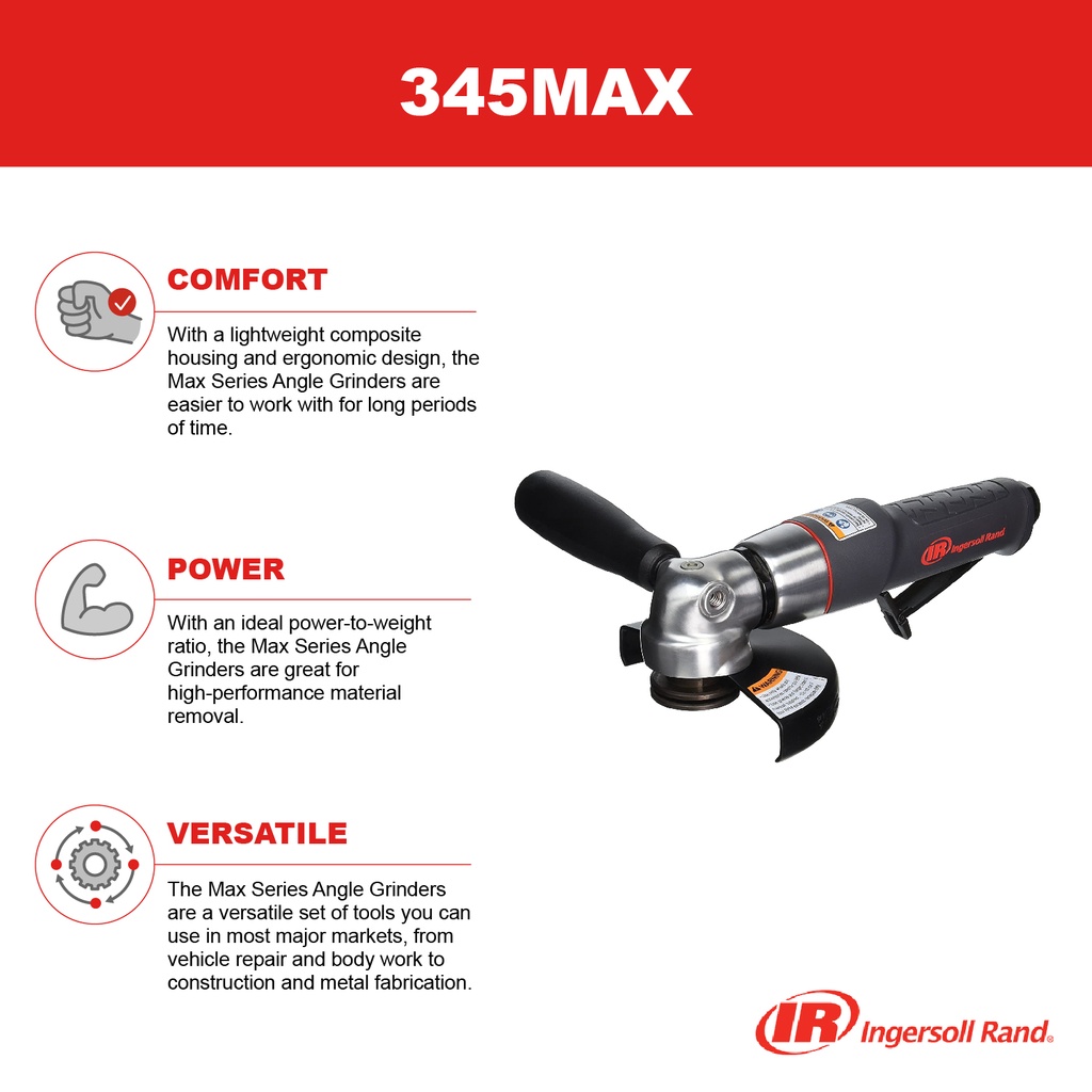 345MAX-M Meuleuse à disque 125mm Ingersoll Rand