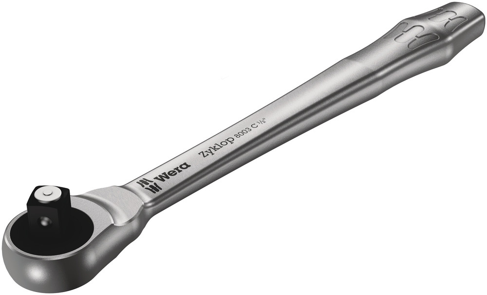 8003 B Cliquet Zyklop Metal avec carré mâle traversant, carré 3/8"