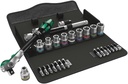8100 SC6 Jeu cliquet Zyklop Speed, à carré 1/2", avec fonction de retenue, métrique, 28 pièces