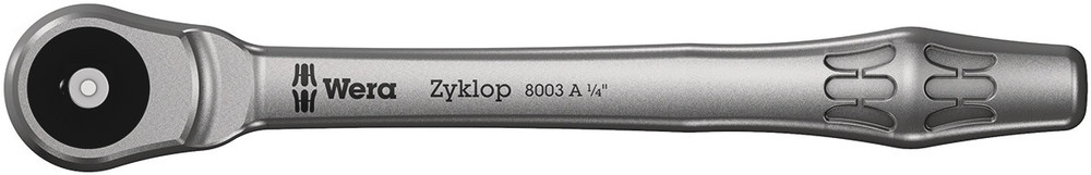 8003 A Cliquet Zyklop Metal avec carré mâle traversant, à carré 1/4"