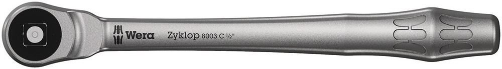 8003 C Cliquet Zyklop Metal avec carré mâle traversant, à carré 1/2"