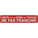 Banderolle Signalisation Limite de Zone de travail