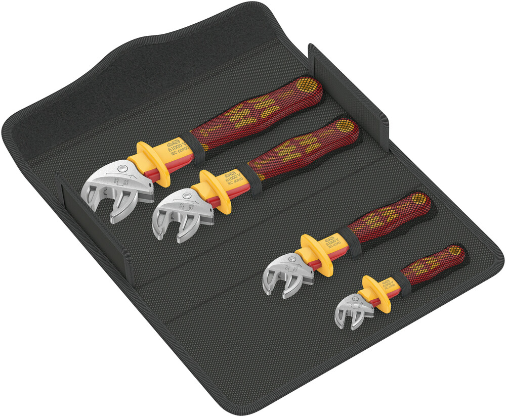 6004 Joker VDE 4 Set 1 Jeu de clés à fourche auto-ajustables isolées VDE, 4 pièces