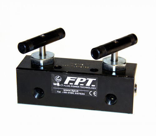 [01VM5A/2] VM5A2 Manifold ajustable 2 voies FPT