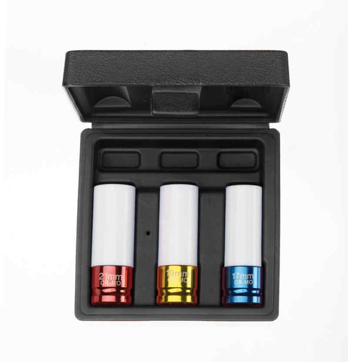 [SK4M3LN] SK4M3LN Jeu de 3 douilles 1/2'' parois fines