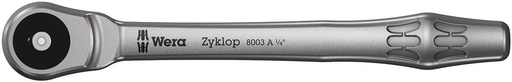 [WER05004003001] 8003 A Cliquet Zyklop Metal avec carré mâle traversant, à carré 1/4"