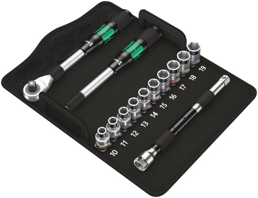[WER05004090001] 8006 SC 1 Jeu cliquet Zyklop Hybrid, à carré 1/2", métrique