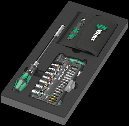 [WER05150150001] Insert en mousse 9750 jeu Kraftform Kompakt et Tool-Check PLUS 1, 57 pièces