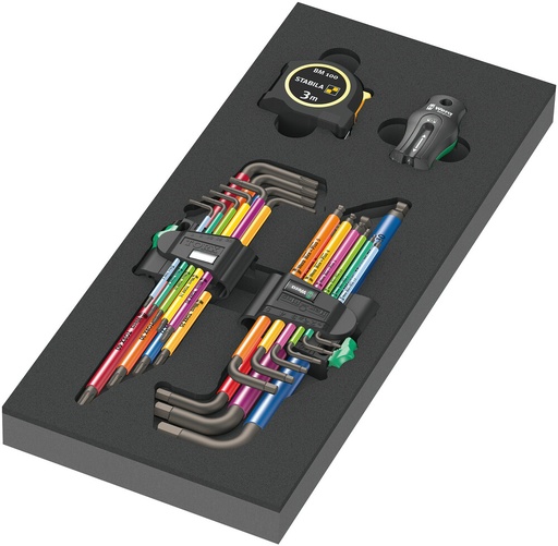 [WER05150140001] Insert en mousse 9740 jeu de clés coudées 1, 20 pièces
